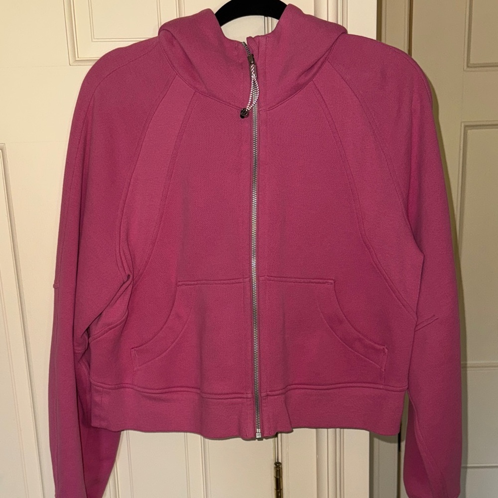 Pink Blossom Scuba oversized full zip